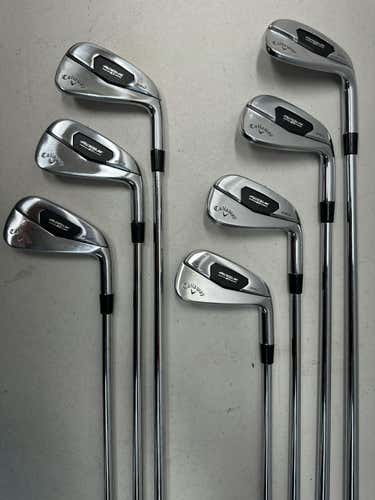 Used Callaway Rogue St Pro 4i-pw Extra Stiff Flex Steel Shaft Iron Sets