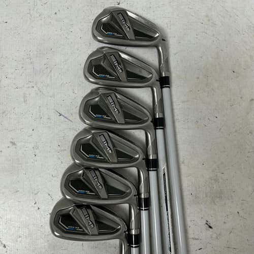 Used Taylormade Sim2 Max Os 6i-gw Aw Ladies Flex Graphite Shaft Iron Set