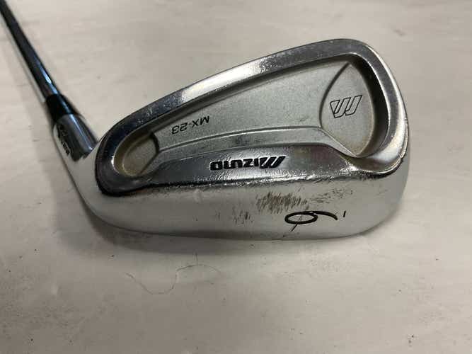 Used Mizuno Mx-23 9 Iron Stiff Flex Steel Shaft Individual Iron