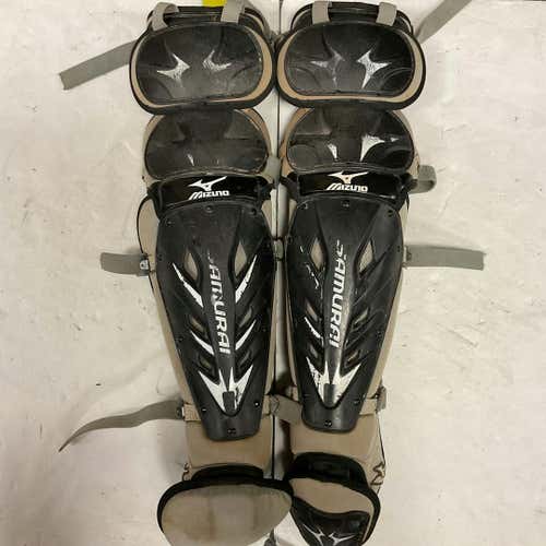 Used Mizuno Samurai Adult Catcher's Leg Guards