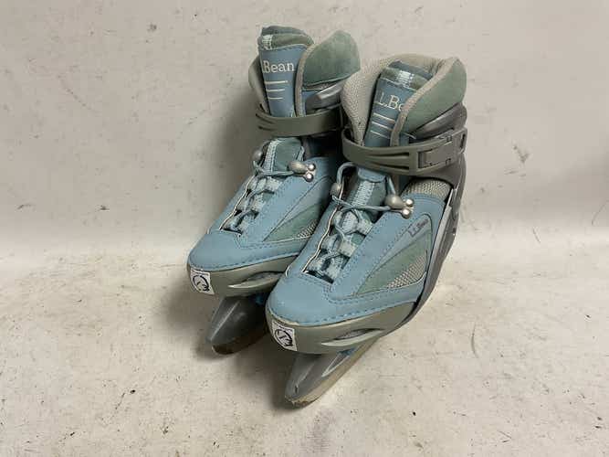 Used Ll Bean Ic.g1 1-3 Adjustable Soft Boot Skates