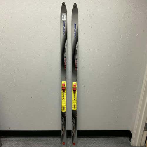 Used Fischer Country Crown 150 Cm Boys' Cross Country Ski Combo