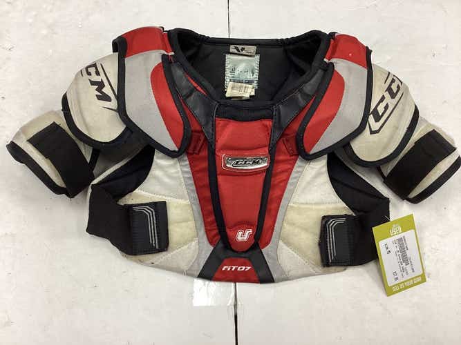 Used Ccm U+ Jr Shoulder Pads Md Hockey Shoulder Pads