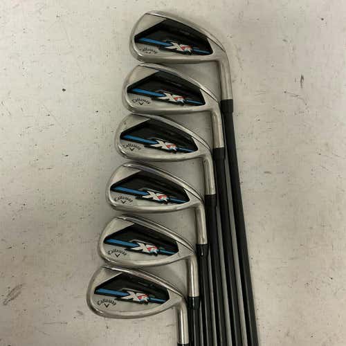 Used Callaway Xr Os 6i-gw Aw Regular Flex Graphite Shaft Iron Set