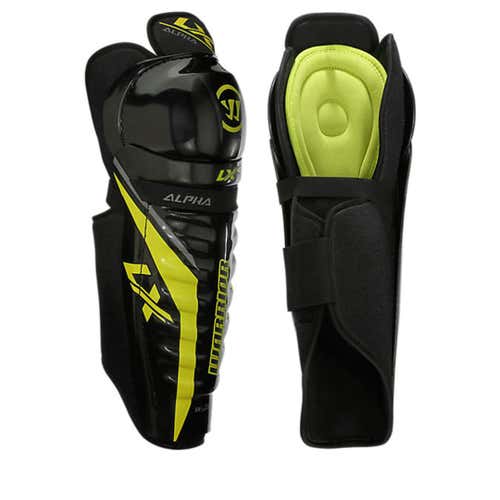 New Lx 40 Hockey Shin Guards Blk Sr 16"