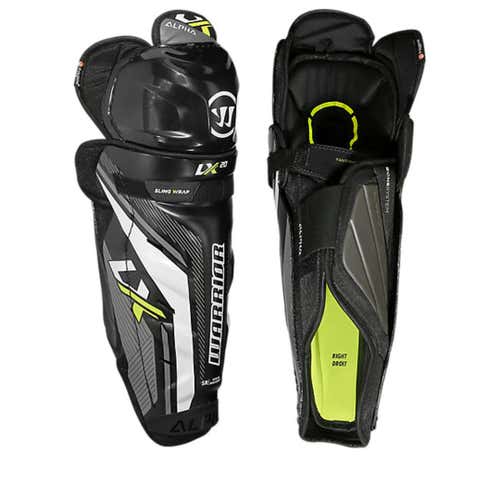 New Lx 20 Hockey Shin Guards Jr Blk 12"