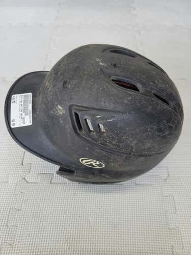 Used Rawlings Batting Helmet 7 1 8 - 7 1 4 Md Baseball And Softball Helmets