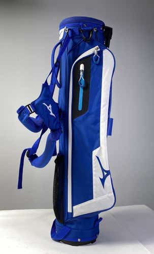 Mizuno BR-D2 Mini Stand Carry Bag Blue White 2-Way Divide Dual Strap Golf Bag