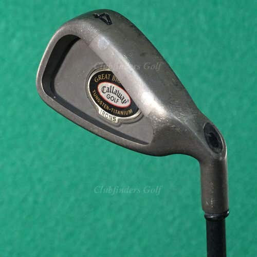 Callaway Great Big Bertha Tungsten Titanium Single 4 Iron Graphite Firm *READ*