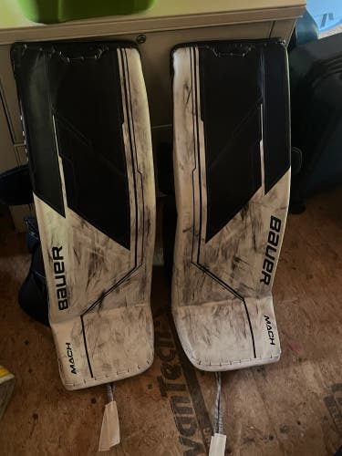 Used  Bauer  MACH Goalie Leg Pads