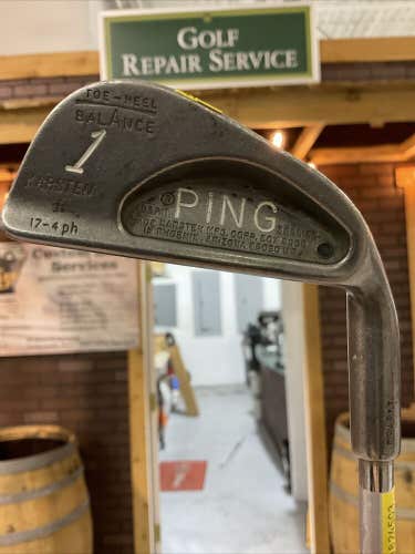 Ping Karsten I Balance Black Dot #1 Iron Golf Club Stiff Flex Steel Shaft MRH