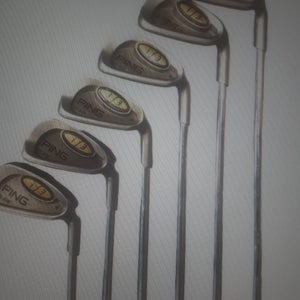 Used Men's Ping i3 Iron Set Stiff Flex 6 Pieces Steel Shaft