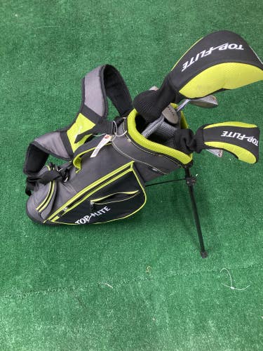 Used Junior Top Flite Clubs (Full Set) Right Handed Uniflex 5 Pieces (34" Driver)