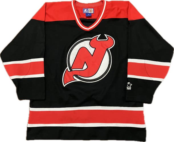 New Jersey Devils Fashion STARTER NHL Hockey Jersey Size M