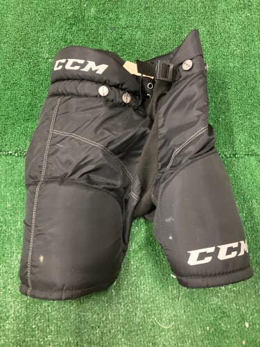 Black Used Youth Large CCM Hockey Pants