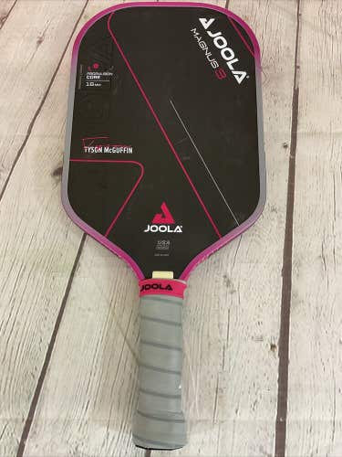 Joola Tyson McGuffin Magnus 3 Propulsion Core Pickleball Paddle 16MM Pink Gray