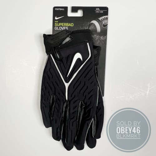 Nike Superbad 6.0 Football Gloves Black  4XL