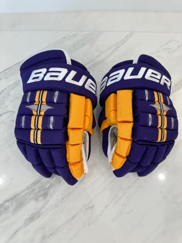 Kopitar Kings Retro Game Used Bauer Gloves