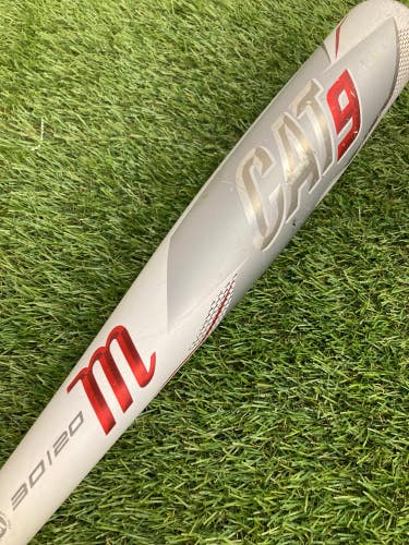 Used Kid Pitch (9YO-13YO) Marucci CAT9 Bat USSSA Certified (-10) Alloy 20 oz 30"