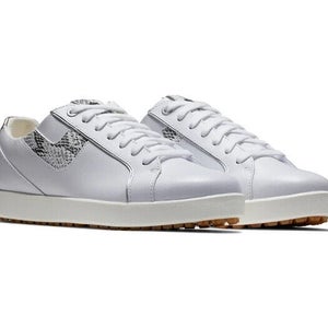 FootJoy Links 98185 Sneakers Women's White Waterproof Spikeless Golf Shoes LR198