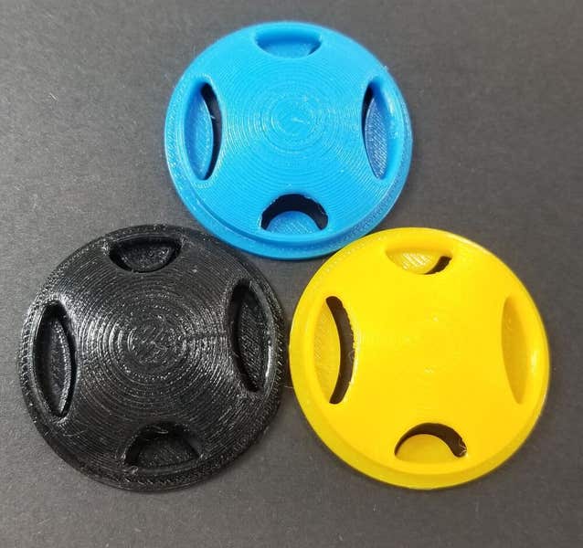 Oceanic Zeta 3D Printed Diaphragm Purge Front Cover Button 2nd