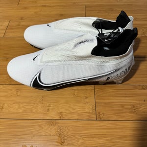 Nike Vapor Edge Elite 360 Flyknit football New White Black Size 14