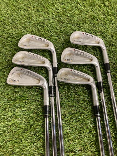 Used Men's Adams Idea Pro Iron Set Right Handed Stiff Flex Steel Shaft