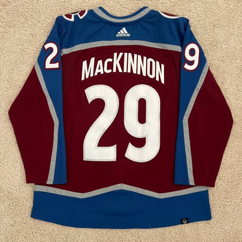 (Size 54) Nathan MacKinnon Colorado Avalanche adidas Home Primegreen Authentic Jersey