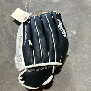 Black Used Kid Pitch (9YO-13YO) Rawlings Highlight Series Right Hand Throw Pitcher's Baseball Glove