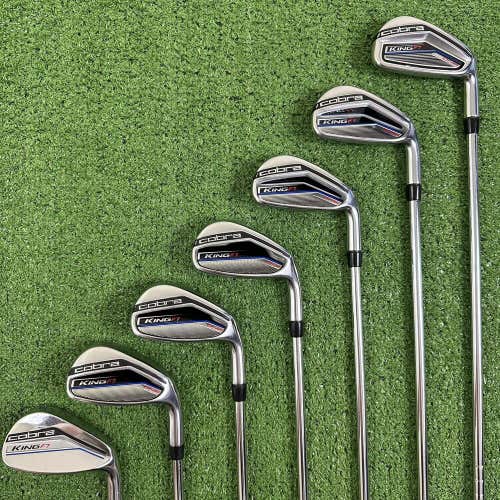 READ Cobra King F7 One Length Iron Set 5-PW GW Regular Flex Steel 37”