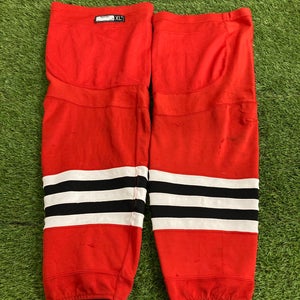 Red Chicago Blackhawks Senior Large Reebok Socks