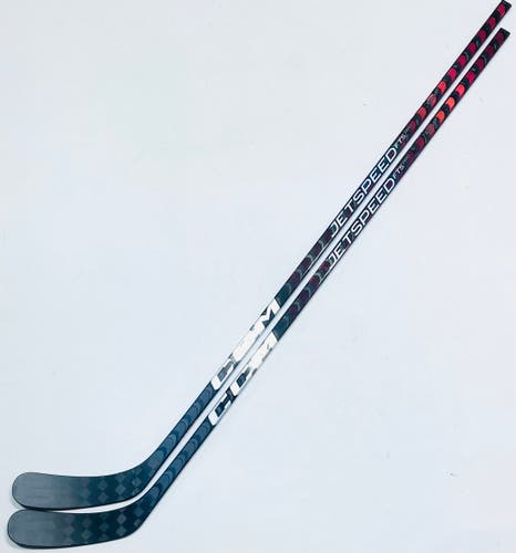 New 2 Pack Red CCM Jetspeed FT5 Pro Hockey Stick-RH-P90-75 Flex-Grip