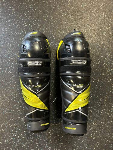 New Bauer Supreme Ice Hockey Ultra Sonic Shin Guards Pads Senior Size 14”