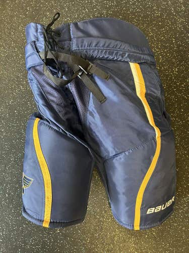 New NHL Bauer Supreme Pro Stock hockey Pants Large St. Louis Blues