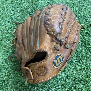 Used Wilson A2000 Right Hand Throw Pitcher's Baseball Glove 12"