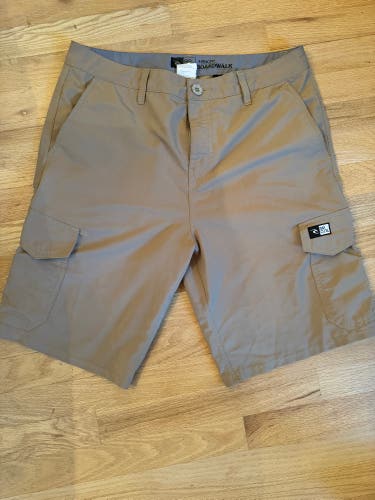 Khaki Rip Curl Golf Shorts