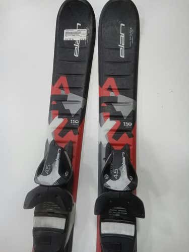 Used Elan Maxx 110 Cm Boys' Downhill Ski Combo