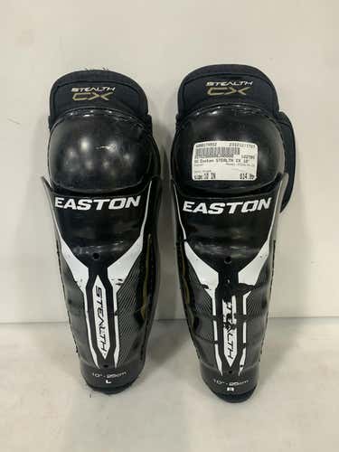 Used Easton Stealth Cx 10" Hockey Shin Guards