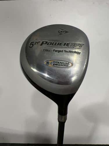 Used Dunlop Powerlift 5 Wood Regular Flex Steel Shaft Fairway Woods