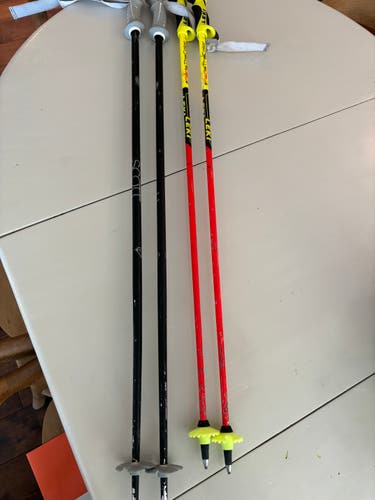 Used 40in (100cm) Leki WC Racing comp Slalom Ski Poles + Scott All Mountain 105cm poles