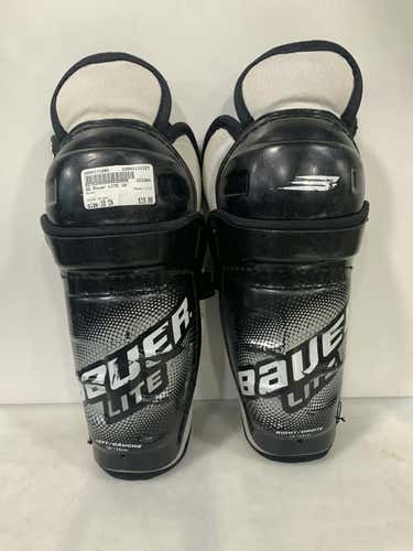 Used Bauer Lite 10" Hockey Shin Guards