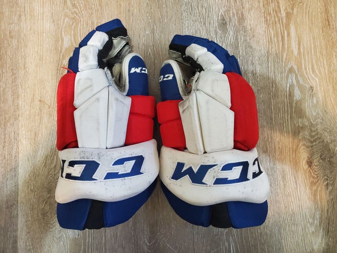 Used  CCM 15" Pro Stock HGTKPP Gloves (NYR)