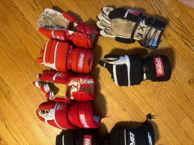 4 Brine L-35 Lacrosse Gloves