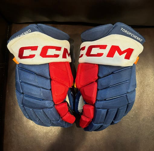 Pro Stock CCM HGPJS Gloves St. Louis Blues Retro Toropchenko
