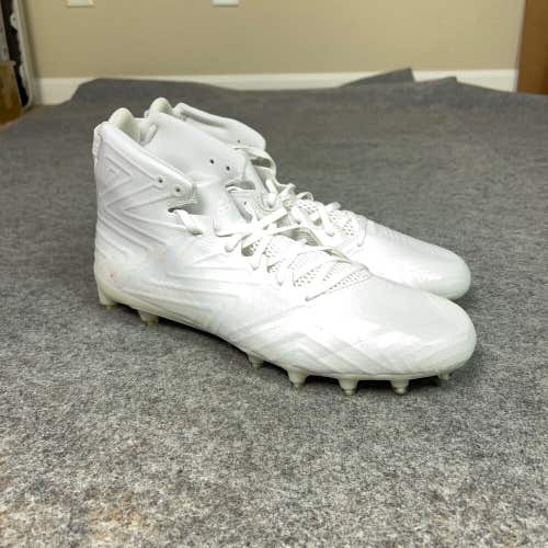 Adidas Mens Football Cleats 14 White Shoe Lacrosse Freak X Carbon Mid Sports