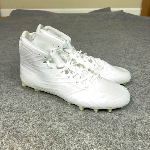 Adidas Mens Football Cleats 14 White Shoe Lacrosse Freak X Carbon Mid Sports S2