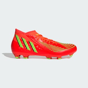 Adidas Predator Edge.2 GW1009 Boots Men's Size 8 Red Firm Ground Cleats LR310