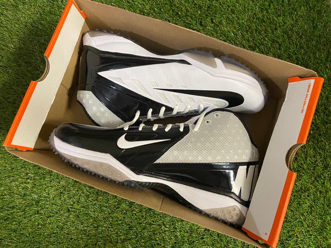 *SOLD* Nike Vapor Pro 3/4 Speed Football Nubby Turf Shoes Size 14 527878-100 BRAND NEW