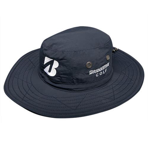 NEW Bridgestone Wide Brim Safari Boonie Dark Navy Fitted S/M Hat/Cap