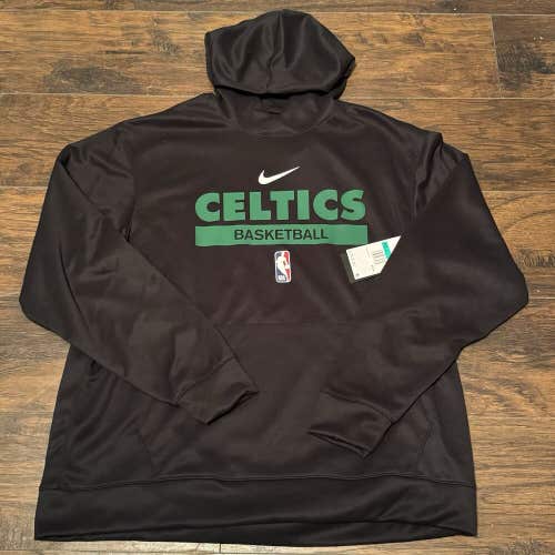 Boston Celtics Nike NBA Team Issue On Court Warm Up Practice Hoodie Mens XL Tall